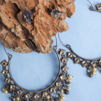 Afgani  Oxidized Jhumki Earrings for Women